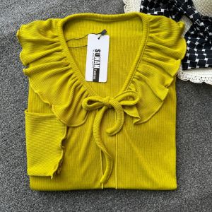 Sf. id - Cardigan Crop Tali Ruffle