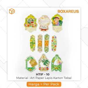 Hangtag Lebaran Hang Tag Idul Fitri Label Kartu Ucapan Box | HTIF