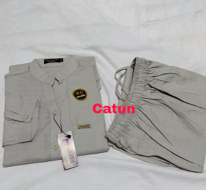 Setelan Busui Rayon Twill Hidayah Polos Trendi untuk Wanita Maternity Ukuran Reguler