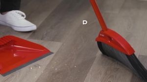 O-CedarPro Broom with Step-On Dustpan Remove 99% with One Sweep Removes 3 Times MoreHair Quiet Cleaning Tool for Cat and Dog Owners