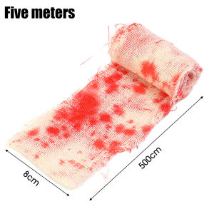 Bloody Bandages Gauze Strips Halloween Decorations Horror Props Escape Room Theme Decorations Haunted House Scene Layouts