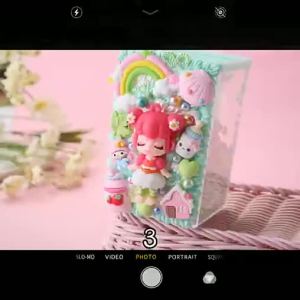 Childrens DIY Handmade Cream Glue Pen Holder Sanrio Cinnamon Dog and Kuroko Pen Holder Student Desktop Decoration Material Kit.