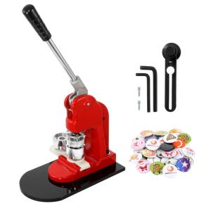 Badge Maker Machine with 1000 Parts Cutter Button Making Machine Button Maker Badge Punch Press Machine