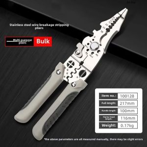 DFGFIN 1Pcs Adjustable Wire Stripper Foldable Flat Wire Wire Stripping Pliers  Wiring Pulling Stripping Tool Electrician Pliers
