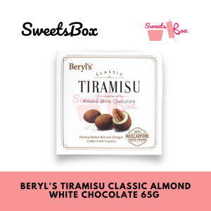 Sweetsbox | Beryls Tiramisu Classic Almond White Chocolate 65g - Coklat Putih Tiramisu Almond