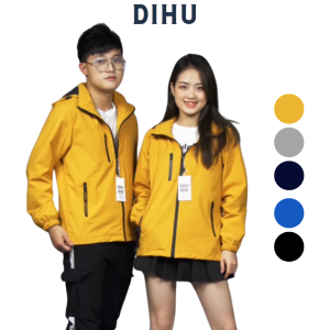 [3-5/8 Hoàn Tiền 25%]Áo khoác nam nữ chất gió tráng bạc 2 lớp chống nước chống bụi chống nắng dihu