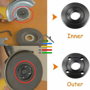INNER OUTER M14 MUR LOGAM GERINDA ATAS BAWAH LOGAM PENJEPIT BAUT GERINDA 40 MM