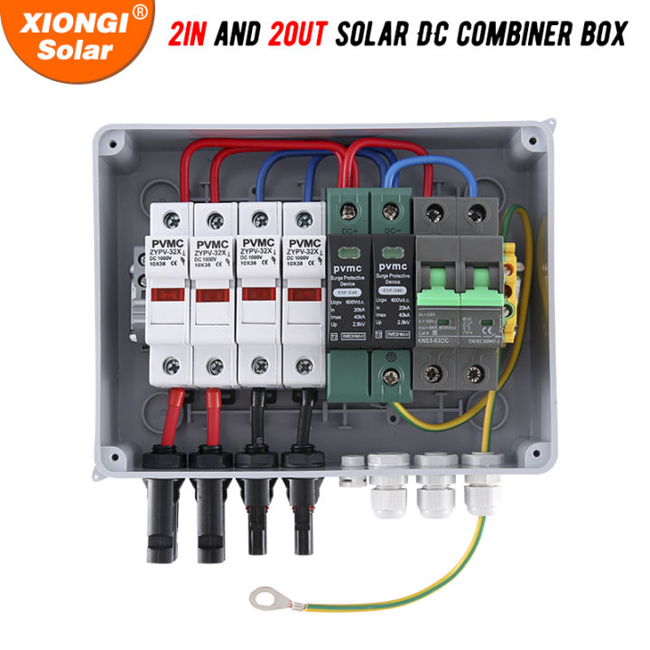 Solar Combiner Box Red IP65 With SPD, MCB & Fuses - Solar Panel ...