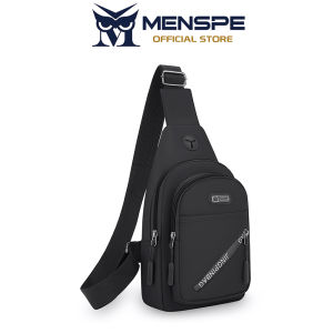MENSPE Mens Chest Bag Multi-Functional Crossbody Bag Smooth Zipper Bag Sports Bag Waterproof Anti-Thief Code Lock Casual Bag Street Shoulder Bag Messenger Bag