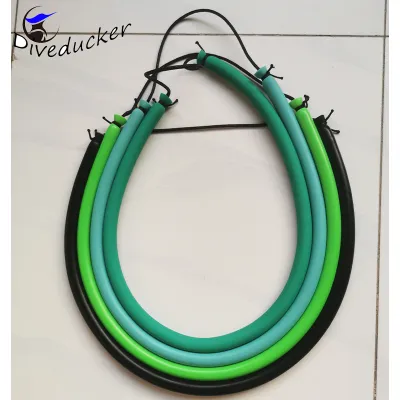 10mm 50cm speargun rubber band sling Latex tube for Spearfishing accessory Blue red with wishbones spearfishing equipment