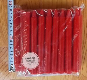 1KG Đèn cầy 34 cây/18cm/1kg