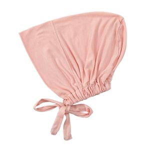 ANANAA Elastic Drawstring Modal Headscarf Solid Color Soft Modal Muslim Turban Hat India Hat Adjustable Base Hat Muslim Women