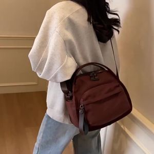 AE Womens crossbody bag large capacity lightweight nylon casual handbag versatile for college students suitable for class and commuting shoulder bag