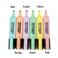 6 Colors/Set Highlighter Pen/Text Marker 6 Colors New Popular Pastel Highlighter Marker Pen Macaron Colors Painting Graffiti Marker Set Large-capacity PP Cute Highlighter Marker Pen Set for School Office Supply. 