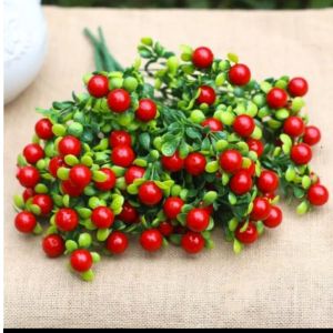 Trumsicayhoagia   - Cành Cây Nhựa Chery Đỏ Trang Trí (không kèm chậu)