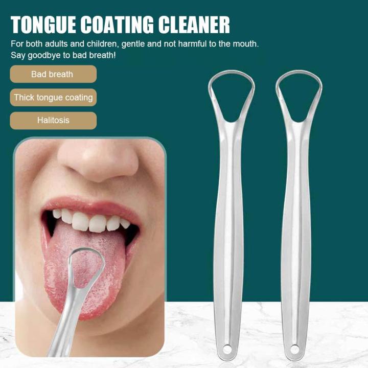 Tongue Coating Cleaner Stainless Steel Tongue Coating Bad To Scraper