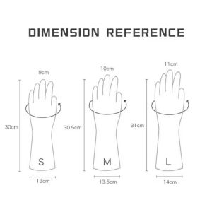 1 Pair Rubber Dish Washing Gloves Kitchen Waterproof Washing Vegetables Fruit Gloves Durable Cleaning Glove