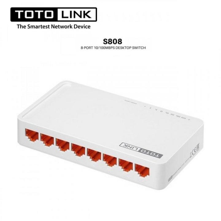 TOTOLINK S808- 8-port 10/100Mbps Desktop Switch, Ethernet Switch | Lazada