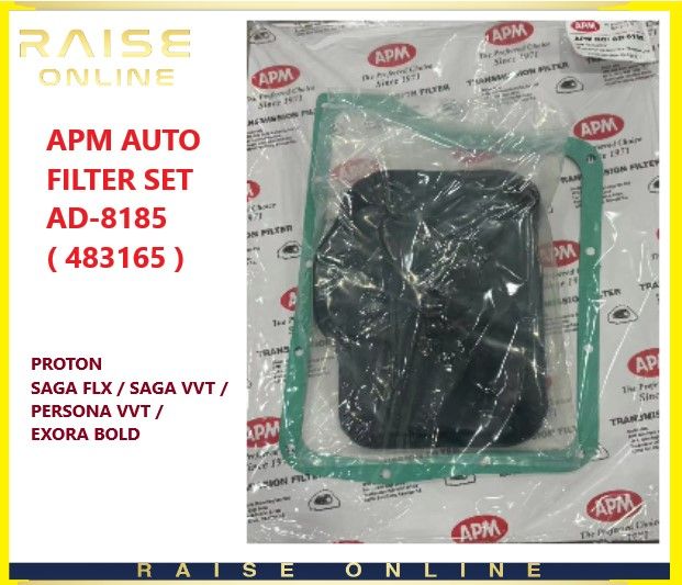 APM AUTO FILTER Proton Saga FLX Exora Preve Turbo Suprima S Iriz Saga ...