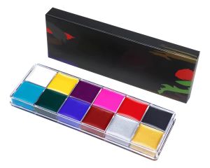 Cat Wajah Muka 12 Color Face Paint/Set Lukisan Tubuh/Mudah untuk Menghapus Riasan/Pigmen