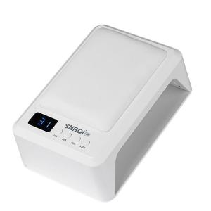 โคมไฟส่องไฟ SNRQI T10 แบบพกพาโคมไฟเล็บ UV Phototherapy โคมไฟเล็บโคมไฟอบ 48 วัตต์เครื่องอบเล็บ สำหรับการทำเล็บมือสองครั้ง โคมไฟหมอนมือ การสวมใส่ที่มีกำลังสูงในร้านทำเล็บ