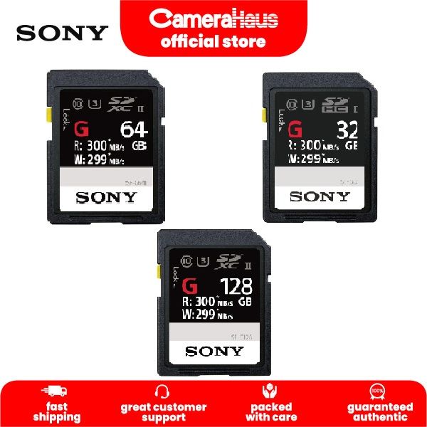 Sony TOUGH-G series SDXC UHS-II Memory Card V90 CL10 U3 Max R300MB