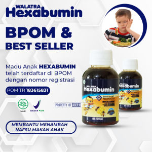 Madu Anak Hexabumin Vitamin Otak Anak Cerdas Atasi Speech Delay Lambat Bicara Nutrisi Penambah Nafsu Makan dan Penambah Berat Badan