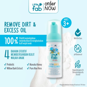 Little Fab Kids Extra Gentle Foaming Cleanser Boy 60ml Skincare Anak / Sabun Cuci Muka Anak 3 Tahun