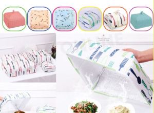 Foldable Dish Cover Keep Warm Heat Preservation Meal Cover Food Dining Table Dust Cover Kitchen/Penutup Makanan