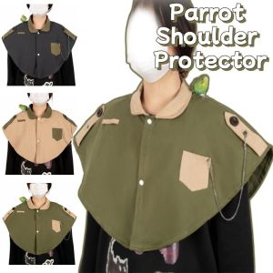 SIRENXI Sáng tạo Khăn choàng Parrot Pad Bền bỉ Dày hơn Bảo vệ vai cho vẹt Chống cắn Màu sắc đồng nhất Khăn choàng tã cho chim Huấn luyện thú cưng