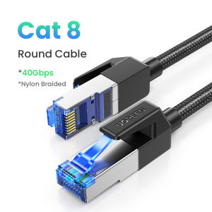 UGREEN Ethernet Cable CAT8 40Gbps 2000MHz CAT 8 Networking Nylon Braided Internet Lan Cord for Laptops PS4 Router RJ45 Network Cable