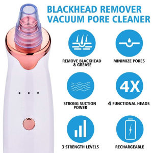 Blackhead Remover Pore Vacuum Electric Acne & Pimple Comedone Extractor with Interchangeable Probes
