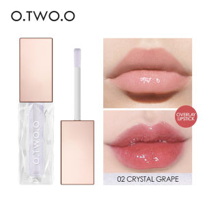 O.TWO.O Transparent Lip Gloss Crystal Berry lipgloss Long Lasting Moisturizing Plumping Lip Plumper Non-sticky Light Soft Lip Care Lip Tint makeup lip cream