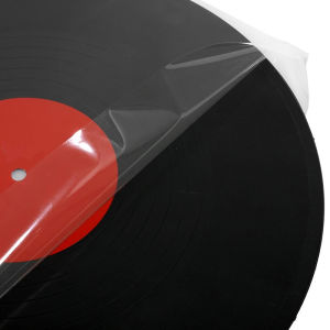 Ginca 50Pcs 12inch Clear Vinyl Record Protecter LP Vinyl Record Self Adhesive Bag Plastic Outer Sleeves For CD Tape Protect Sleeves