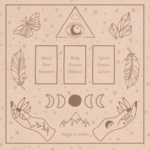 Tarots Tablecloth Reading Card Astrologys Altars Cloth Divinations Cards Table Cloth Tapestry Witchcrafts Supplies