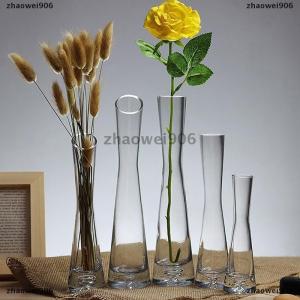 zhaowei906 Transparent Flower Vase Small Vase Hydroponics Plant Flower Terrarium Luxury Room Table Home Decor Wedding Decoration
