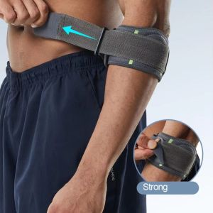 SALOMONER อุปกรณ์ป้องกันข้อศอก สายรัดข้อศอก รองรับระบายอากาศได้ การบีบอัด แผ่นรองข้อศอก ความปลอดภัยด้านกีฬา การออกกำลังกายประจำวัน อุปกรณ์พยุงข้อศอกสำหรับเทนนิส ไม้แบดมินตันแบดมินตัน