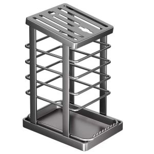 Kệ Để Dao Kéo Inox/Kệ Để Dao Kéo Có Khay Hứng Nước Không Gian Thoáng Mát Không Han Rỉ Dao