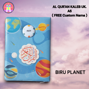 AL QURAN Bahan Kaleb Zipper Ekslusif Ukuran A5 / Hadiah Istimewa Pernikahan FREE Custom Nama