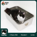XL Stainless Steel Cat Litter Box | Extra Large Perfect for Sharing | Mami Cat. 