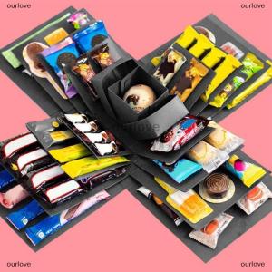 [COD] ourlove กล่องของขวัญขนมประกอบทำด้วยมือกล่องของขวัญแปลกใจสำหรับวันวาเลนไทน์วันเกิดวันครบรอบแต่งงาน