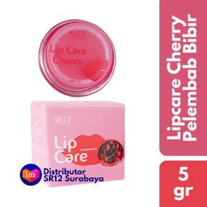 SR12 Lipcare Lip Care Red Cherry & Natural Pelembab Bibir Kering Bibir Pecah Bibir Hitam Pemerah Bibir Halal BPOM