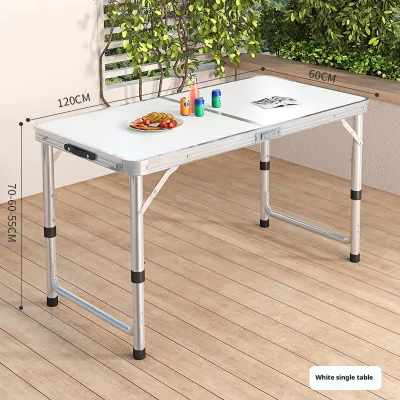 LULU Coffee Table Outdoor Foldable Table Portable Stall Small Table Rectangular Aluminum Alloy Picnic Table Camping Table Lightweight Sturdy Multifunctional Table For Indoor Outdoor Use