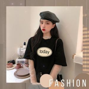 QDshop ✨ เสื้อยืดเนื้อผ้านิ่มเด้งากรีนลายวงกลมมีคำว่า Today สีขาว เปิดตาม 6 สี แต่งตัว ทำให้เลือกถึง 6 สี แต่งตัว แท้งกับทั้งกางเกงหรือกระโปรงก็ดี ดูเรียบๆมีสเน่ห์สุดๆ