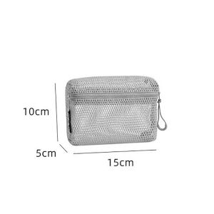 9QSS Nylon Storage Pouch Hand-held With Zipper Toiletry Wash Bags Casual Multipurpose Cosmetic Bag Women
