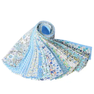 JPTD 40PCS Jelly Roll Floral Cotton Fabric Colorful Printed DIY Sewing Material Fabric Doll Clothing Quilting Strips Patchwork Fabric Sewing