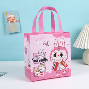 🎁Cute LABUBU Gift Bag🎁 Non Woven Bag Birthday party Student Tote Bag Goodies School Kid Child Bag Beg Hari Jadi Murah
