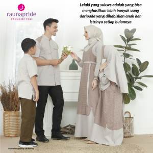 Rauna Sarimbit Keluarga / SR - 330 Coklat / Fashion Muslim