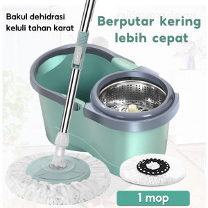 Spin Mop 360 Degree Rotating Mop Degree Rotating Spin Mop With Bucket Magic Mop Microfiber Spin Mop Set with Wheel Rotary Mop Bucket Baldi Mop旋轉拖把