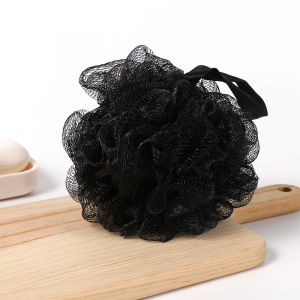 Bông Tắm Than Tre Classic Black Shower SpongeBóng tắm đen để loại bỏ da chết-NIEVE